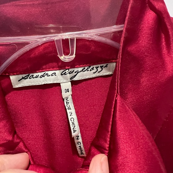 💖 Stunning pure silk blouse / shirt with unique details and rich colour - Picture 5 of 9